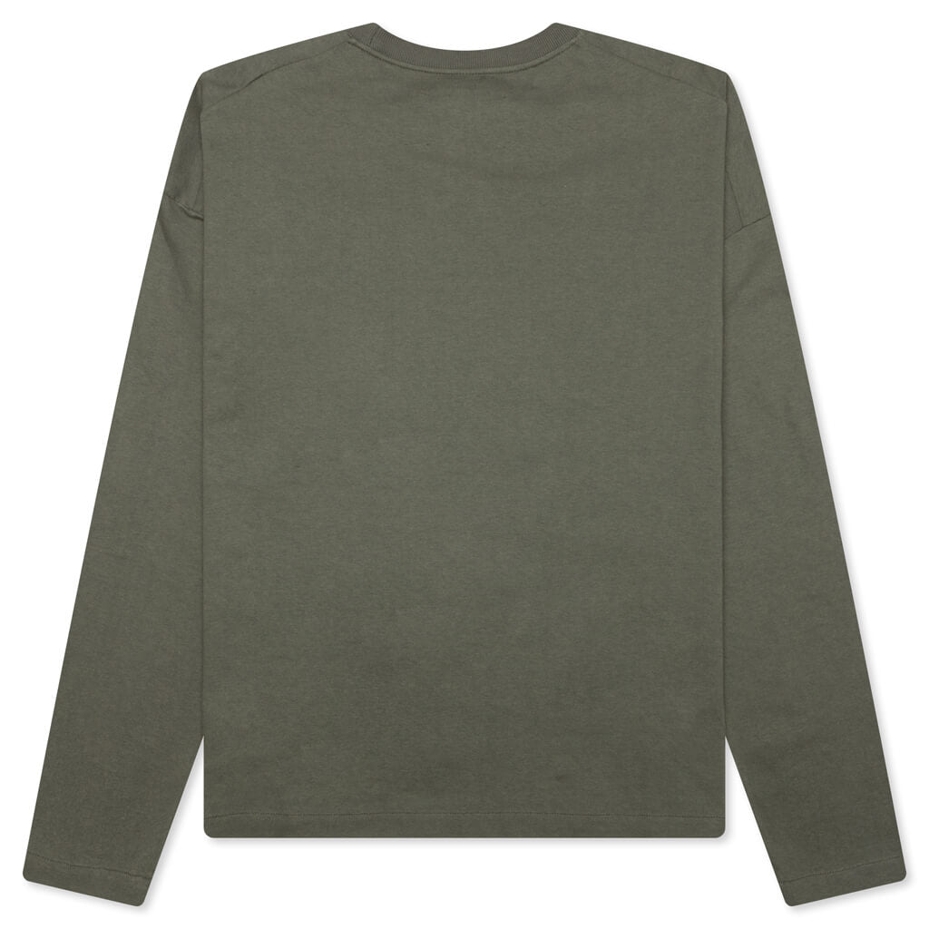 Long Sleeve Logo T-Shirt - Thyme Green