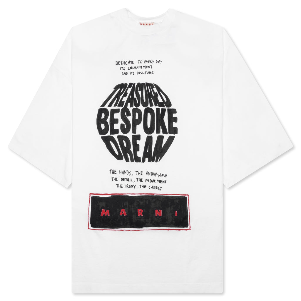 Slogan Print Organic Cotton T-Shirt - Lily White, , large image number null