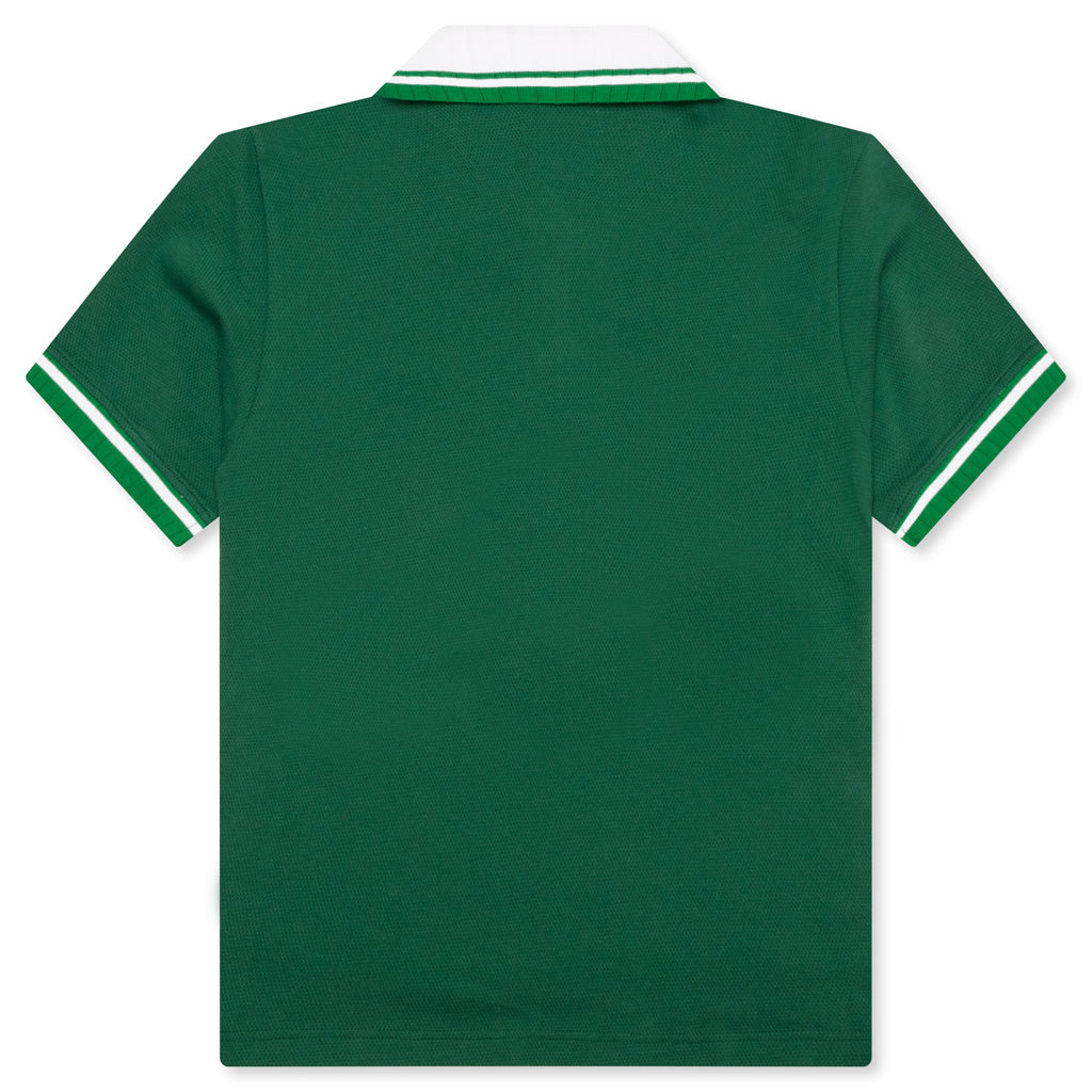 Textured Pique Polo - Evergreen