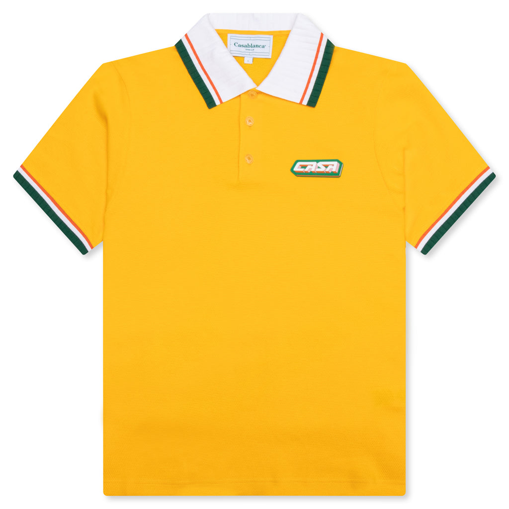 Textured Pique Polo - Yellow, , large image number null