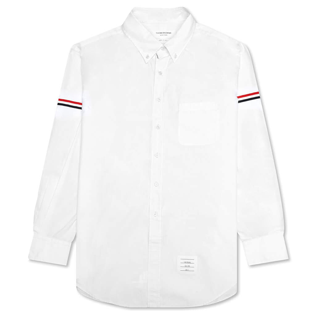 Classic Fit Shirt W/ RWB Armbands - White