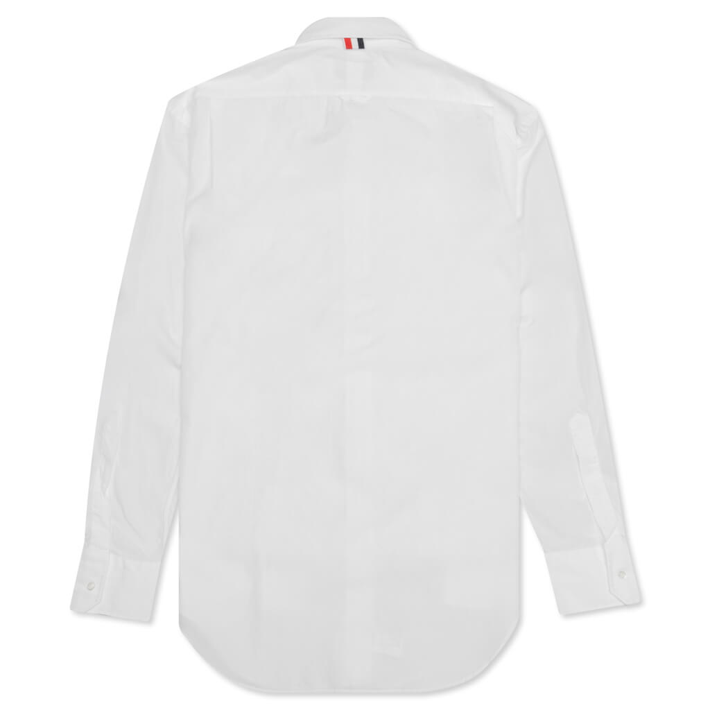 Classic L/S Button Down Shirt W/ GG Placket - White