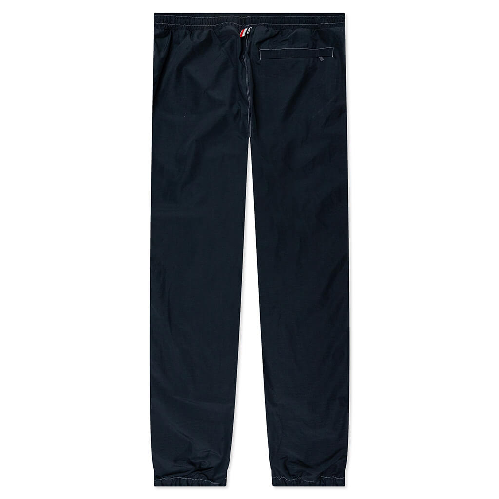 Contrast White Stitching Track Pants - Navy