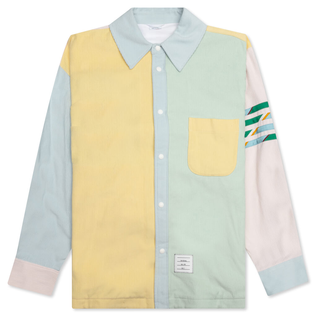 Funmix Corduroy 4Bar Shirt Jacket - Light Green, , large image number null