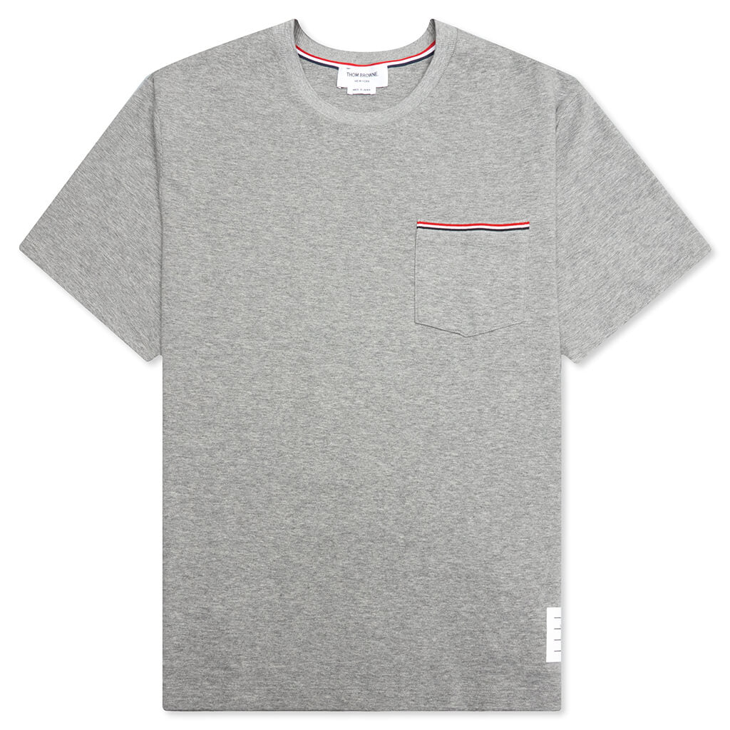 Oversized S/S Pocket Tee - Light Grey