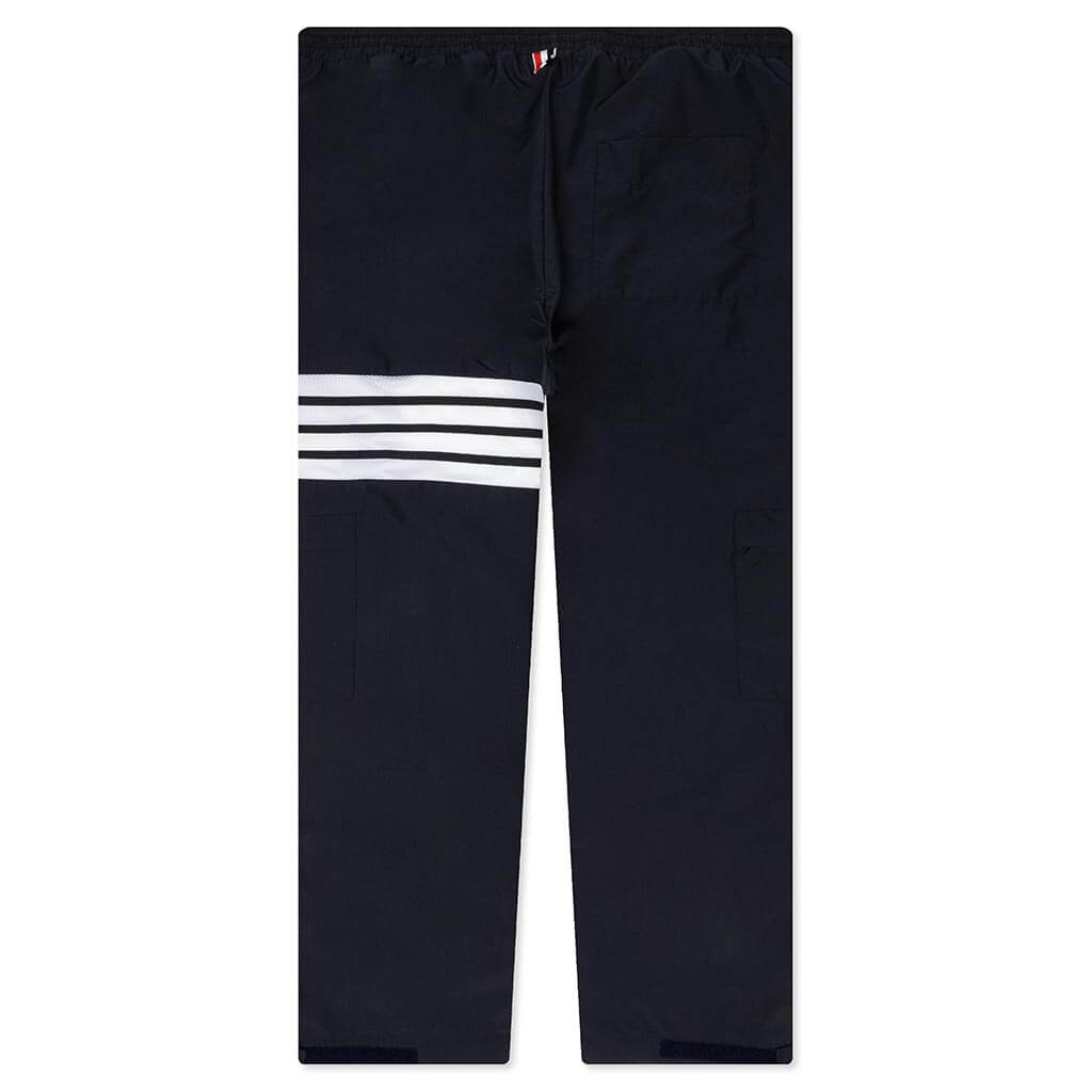 Packable 4Bar Trousers w/ Seamed in Mesh - Navy