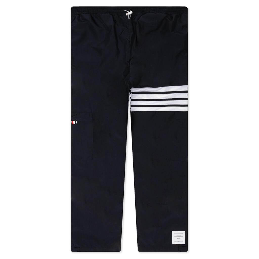 Packable 4Bar Trousers w/ Seamed in Mesh - Navy
