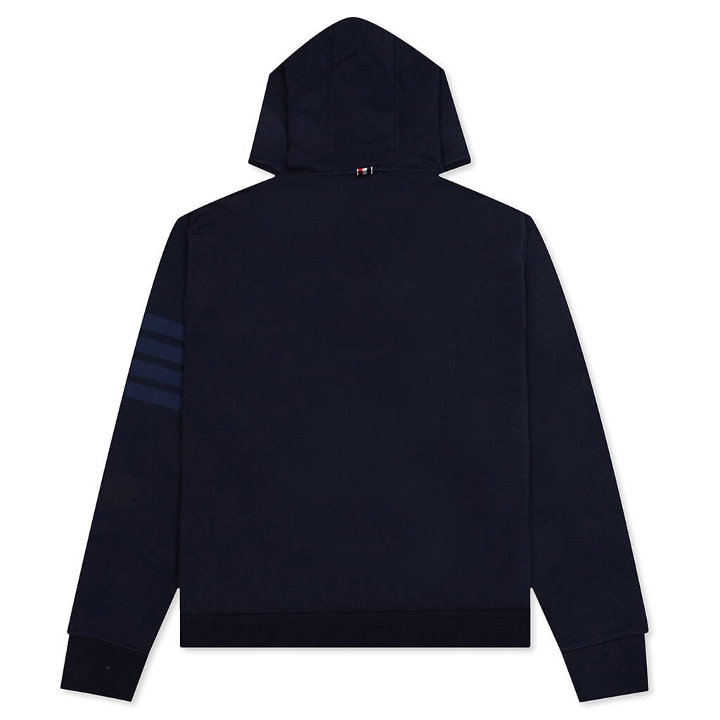 Relaxed Fit Zip Up Hoodie - Navy, , large image number null