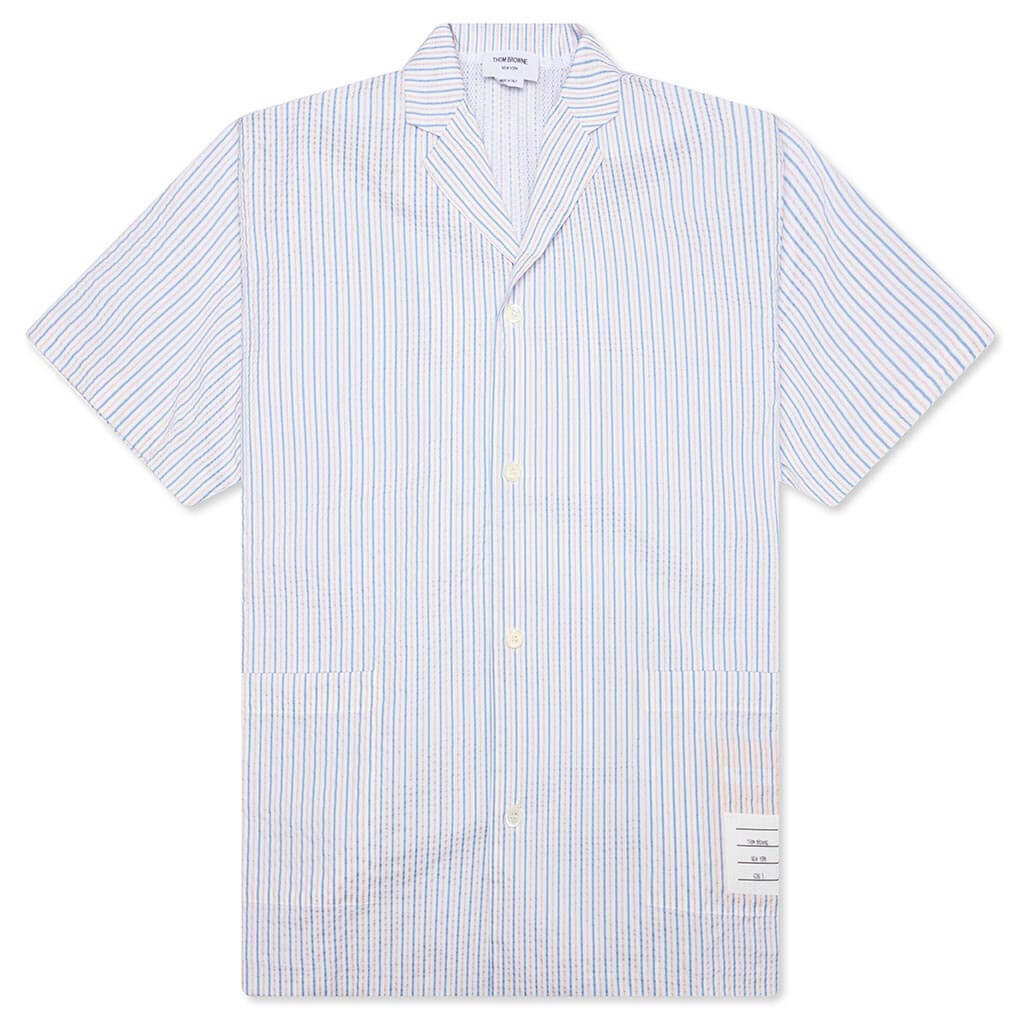 Seersucker Swim Shirt - Light Blue