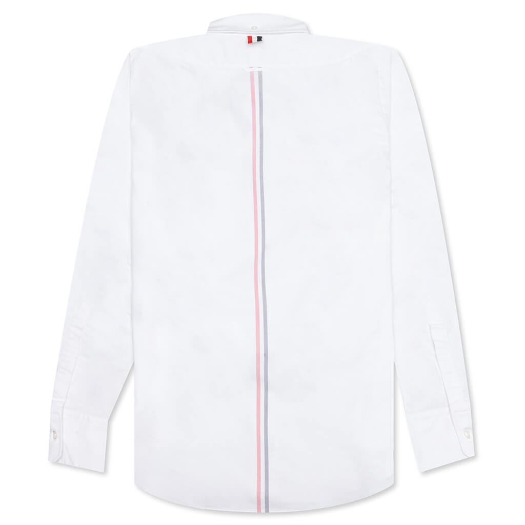 Solid Oxford Straight Fit Button Down L/S Shirt - White, , large image number null