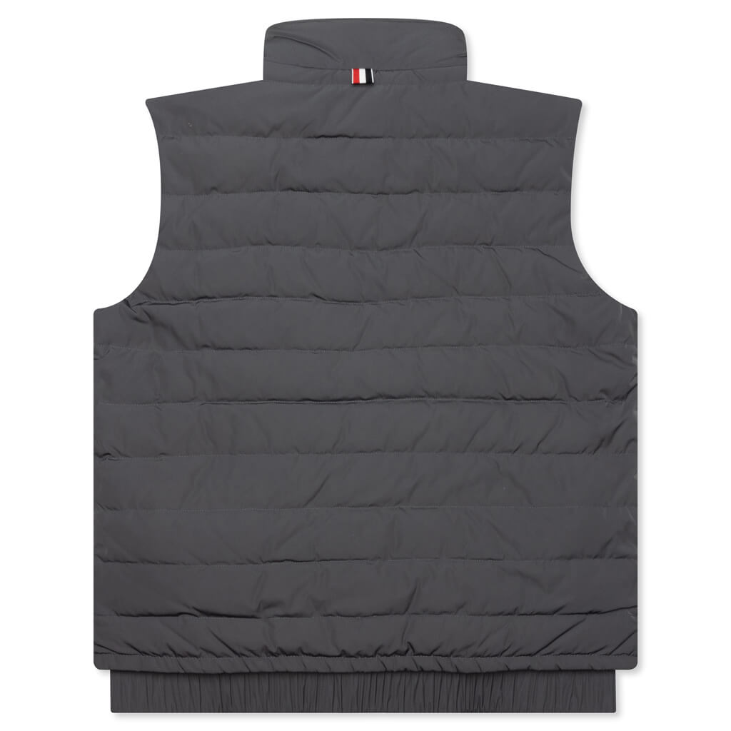 4Bar in Poly Twill Down Filled Ski Vest - Medium Grey