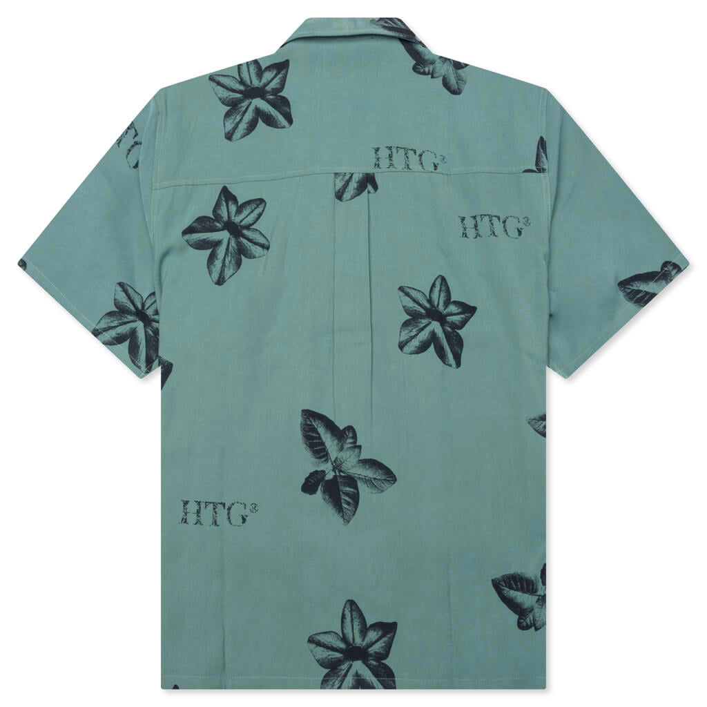 Tobacco S/S Button Up - Teal