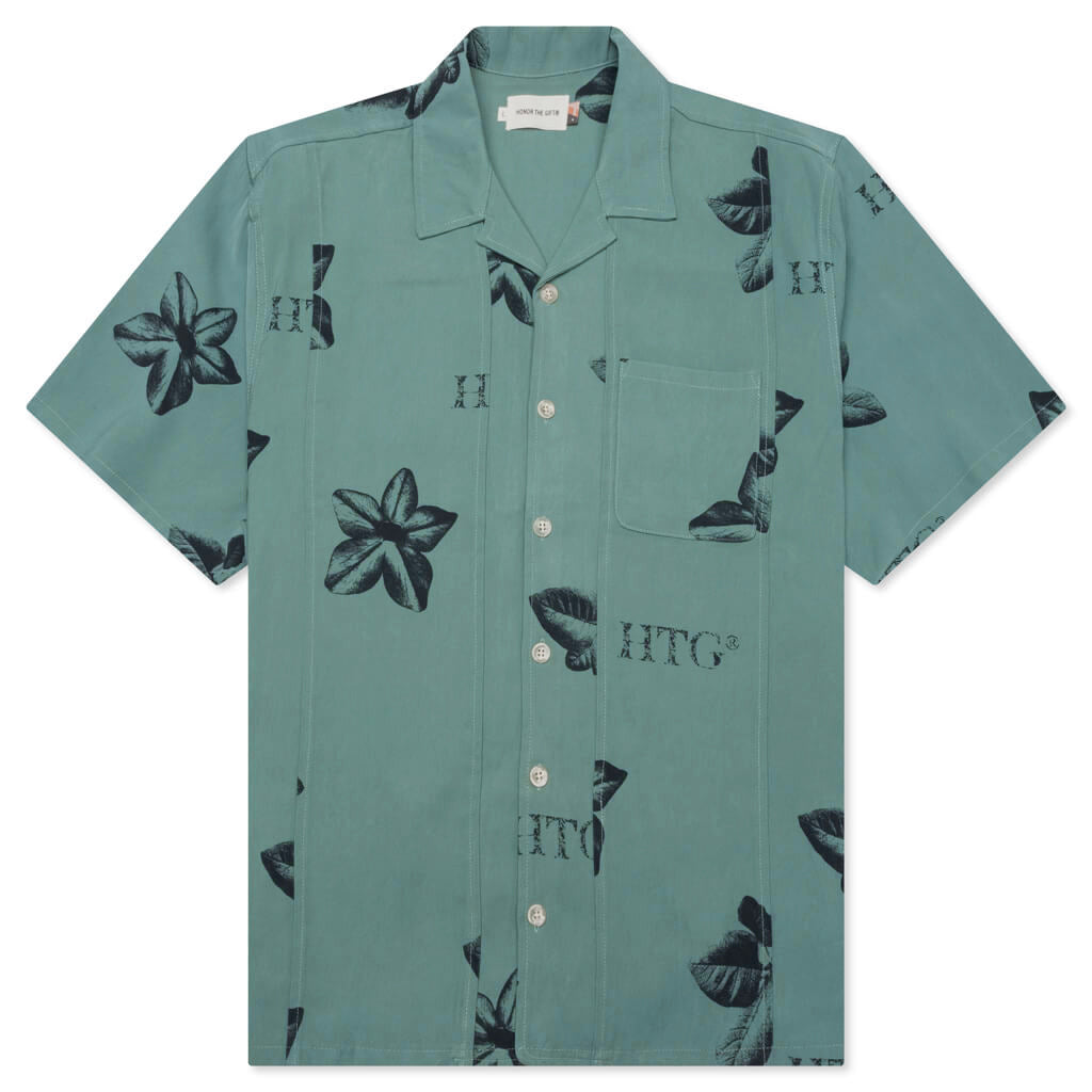 Tobacco S/S Button Up - Teal, , large image number null