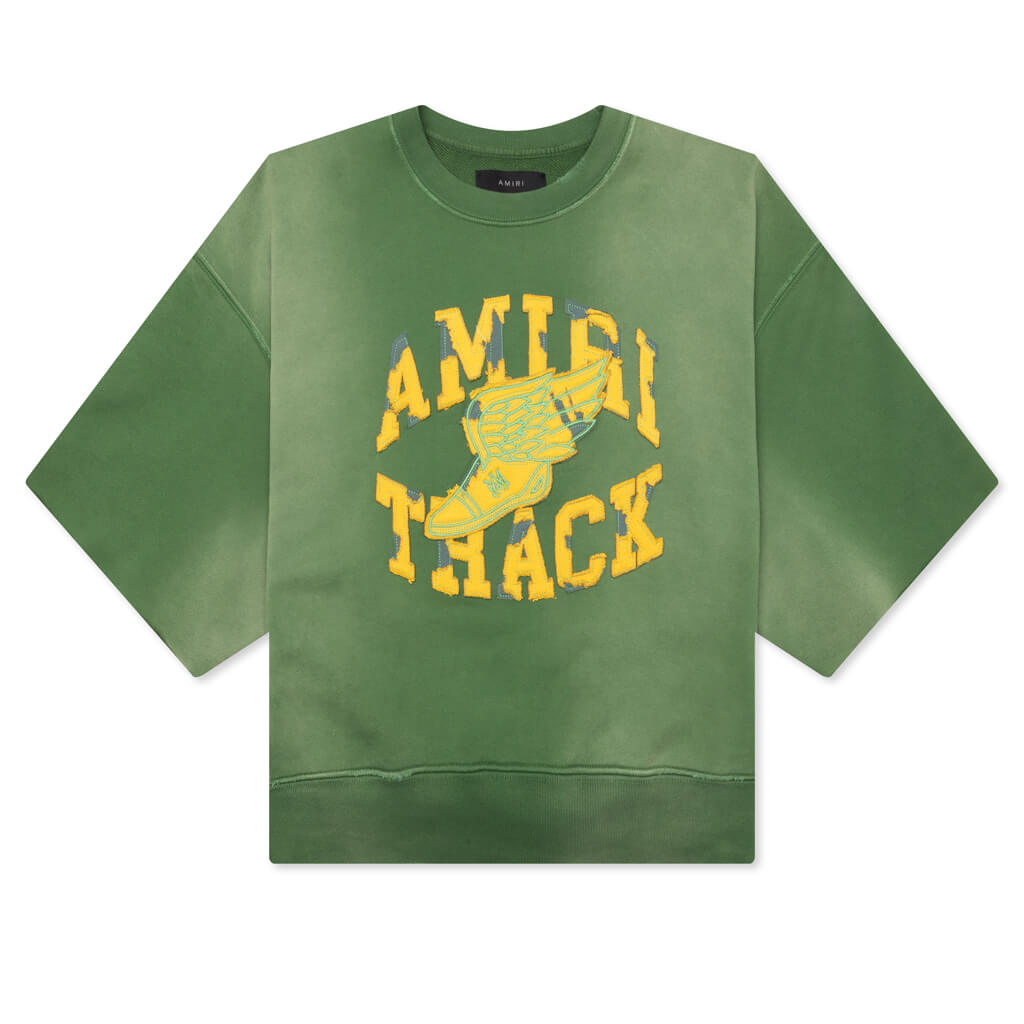 Track Cut Off Crewneck - Green, , large image number null