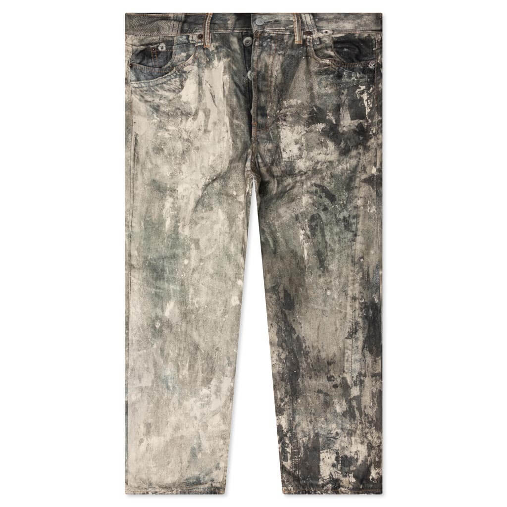 Printed Wide Leg Pants - Cold Grey, , large image number null