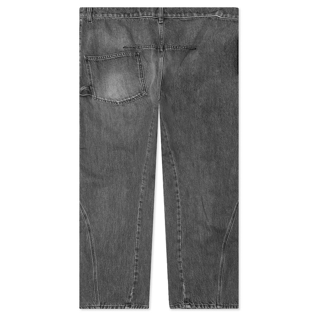 Twisted Workwear Jeans - Grey, , large image number null