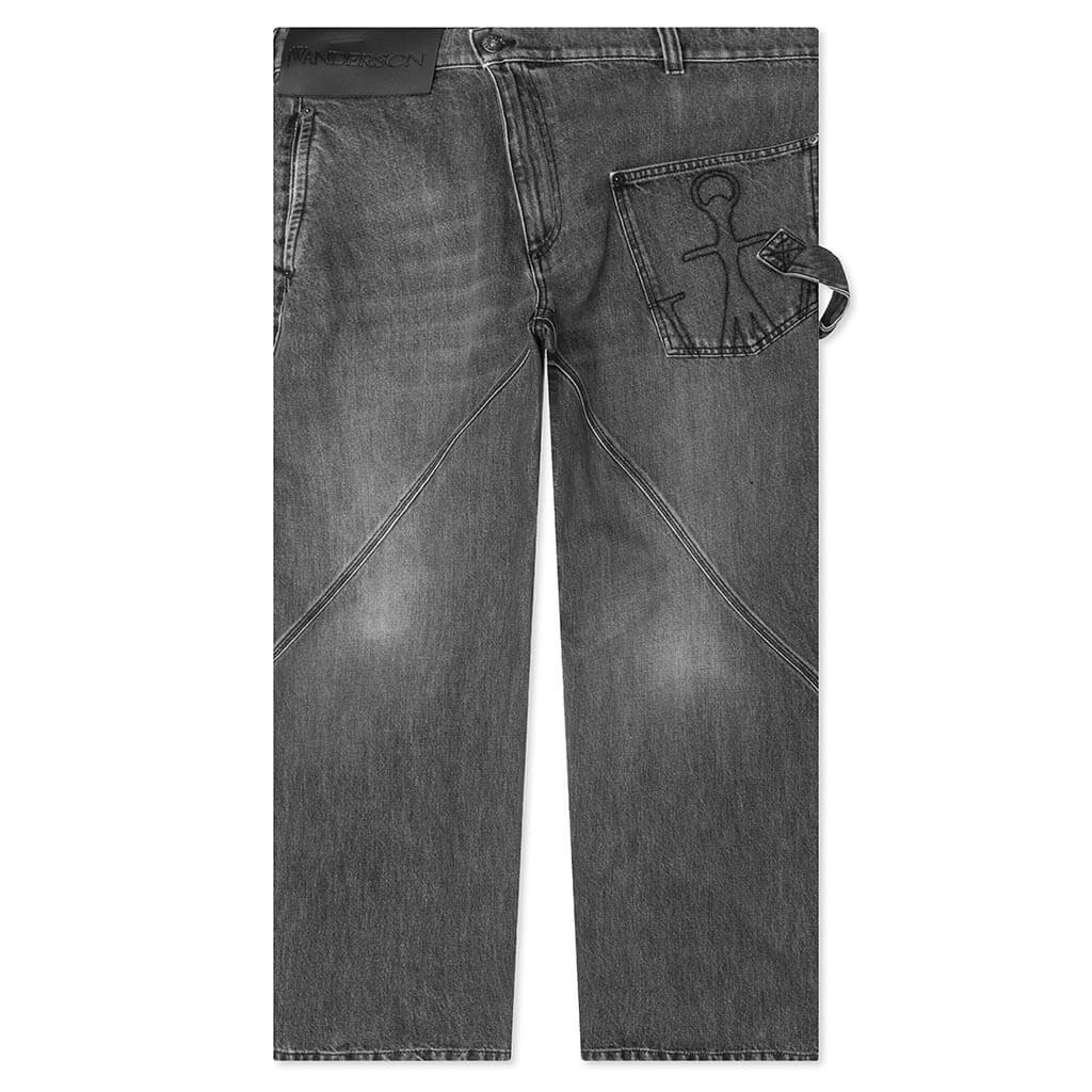 Twisted Workwear Jeans - Grey, , large image number null