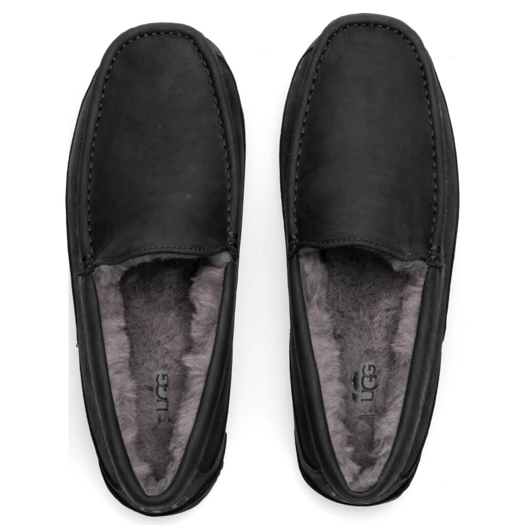 Ascot Matte Leather Slipper - Black, , large image number null