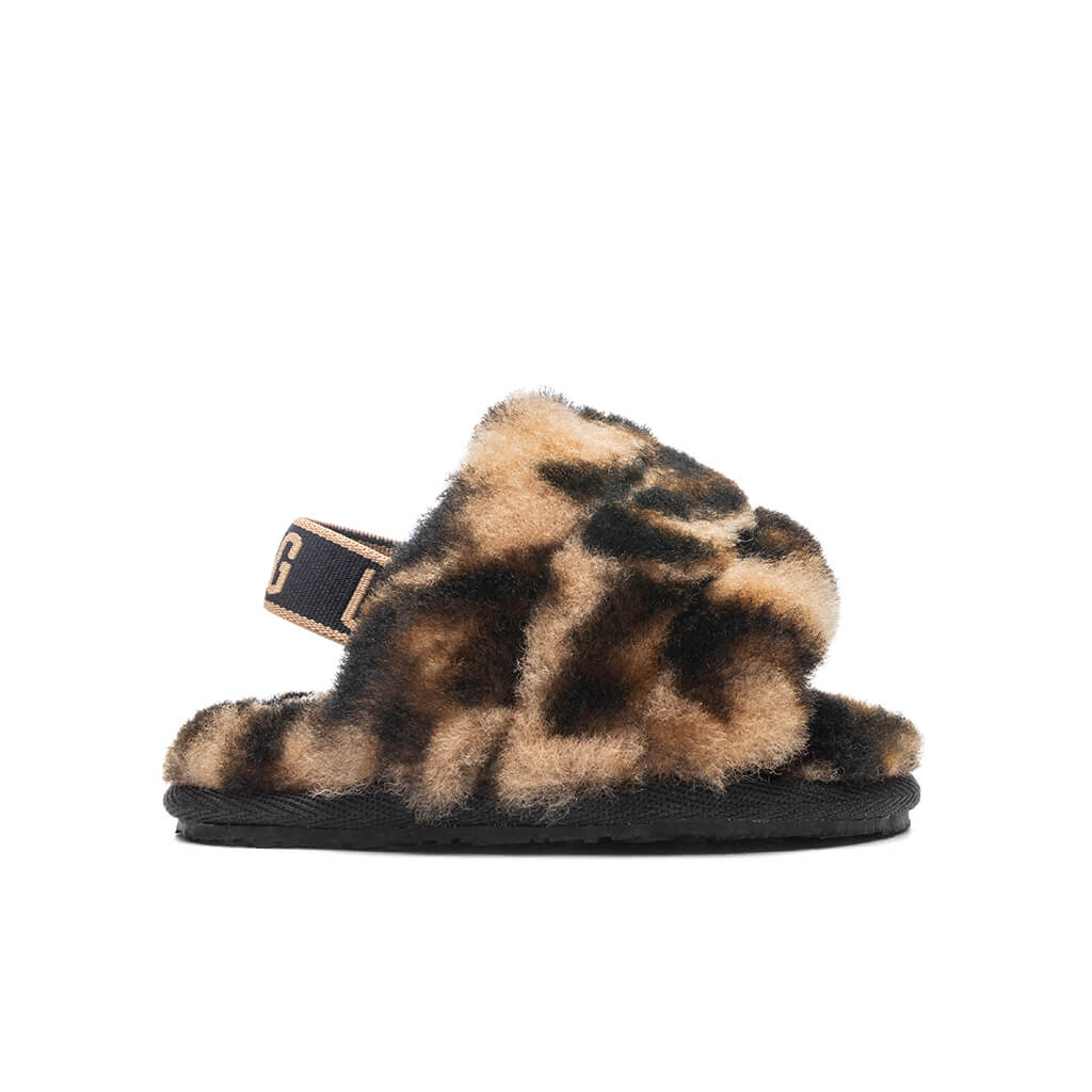 Baby Fluff Yeah Slide Panther Print - Butterscotch, , large image number null