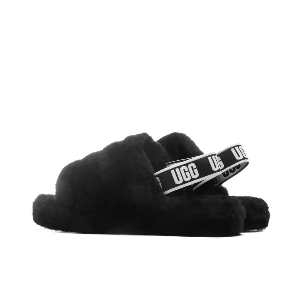 Kids Fluff Yeah Slide - Black, , large image number null