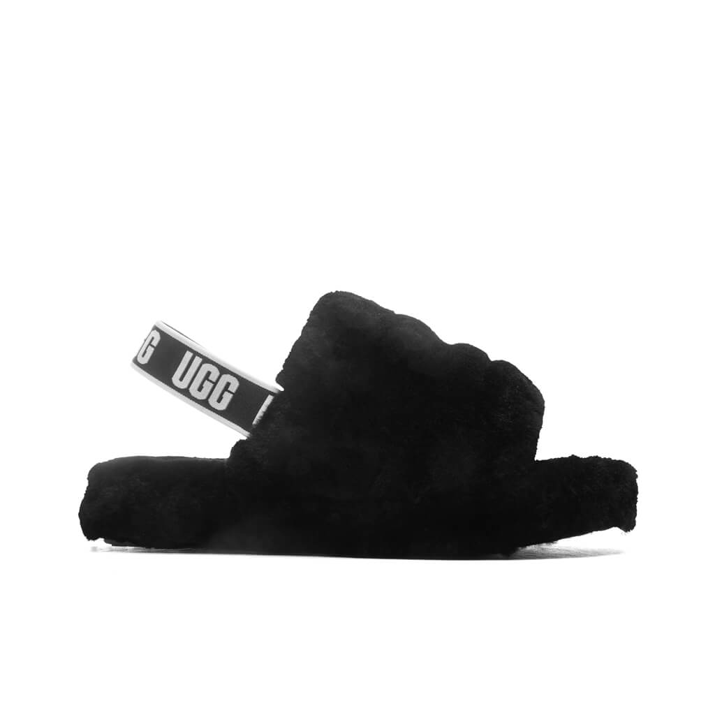 Kids Fluff Yeah Slide - Black, , large image number null