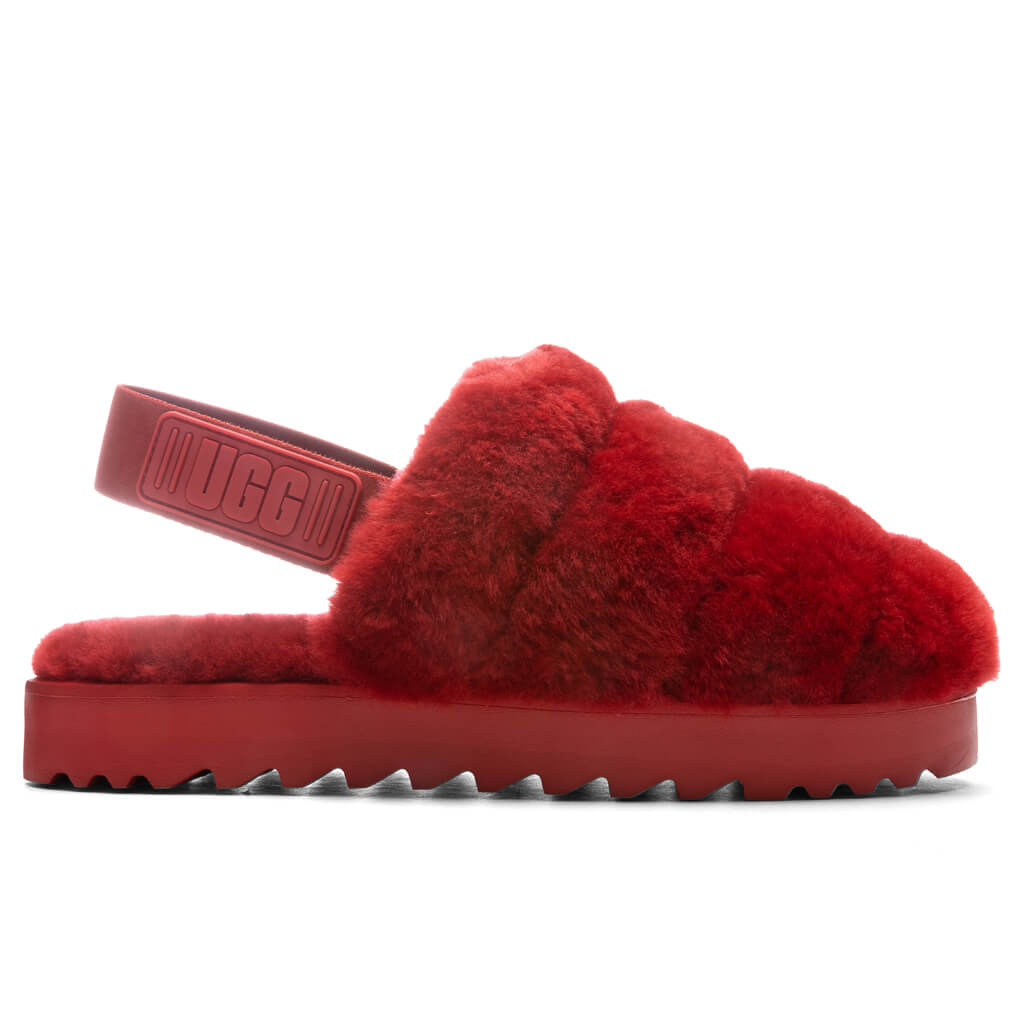 Women's Super Fluff Slipper - Ribbon Red