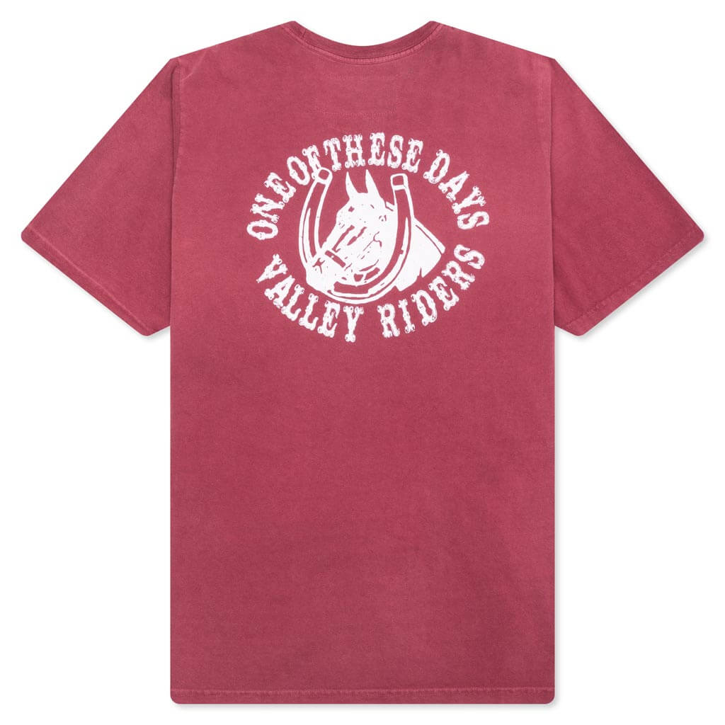 Valley Riders Tee - Burgundy