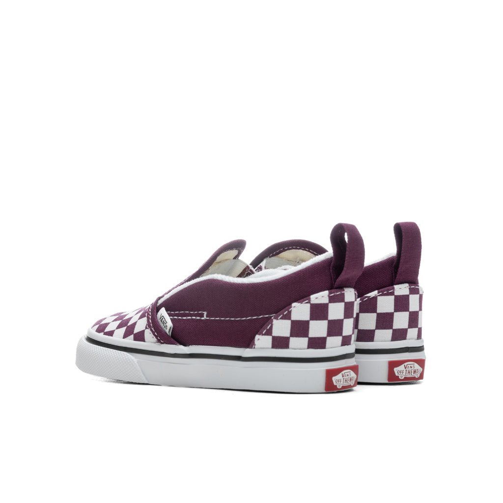 Toddler Slip-V "Checkerboard" - Grape Vine/True White, , large image number null