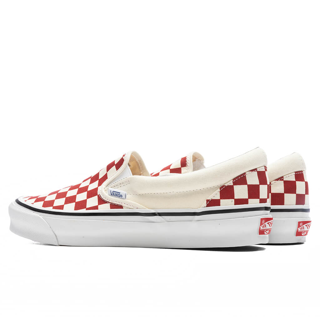 OG Classic Slip-LX - Checkerboard Racing Red/Classic White, , large image number null