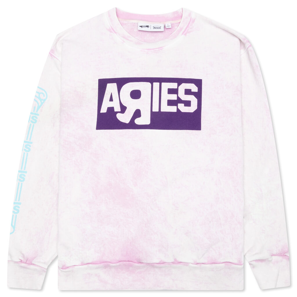 Vans Vault x Aries Women's Crew Sweatshirt - Pink
