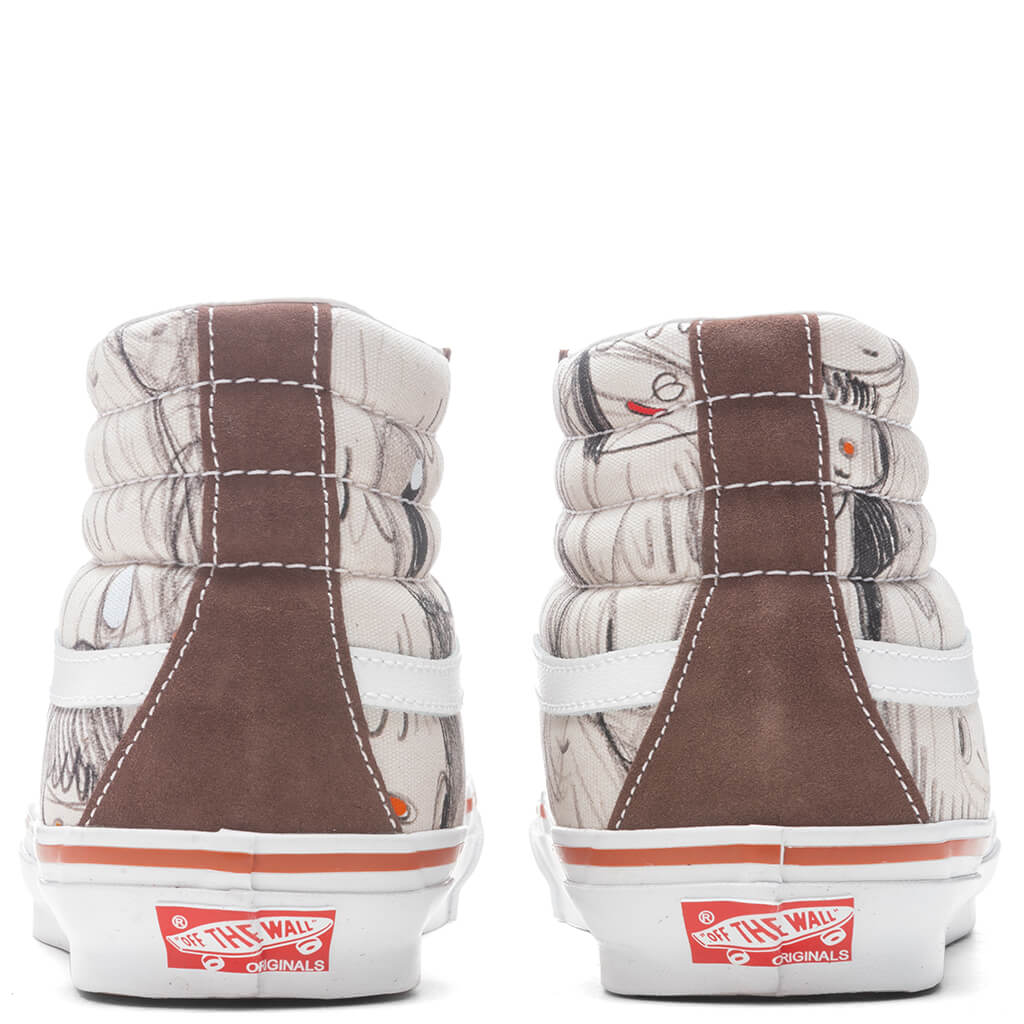 Vans Vault x Javier Calleja OG Sk8-Hi LX - Potting Soil/True White, , large image number null