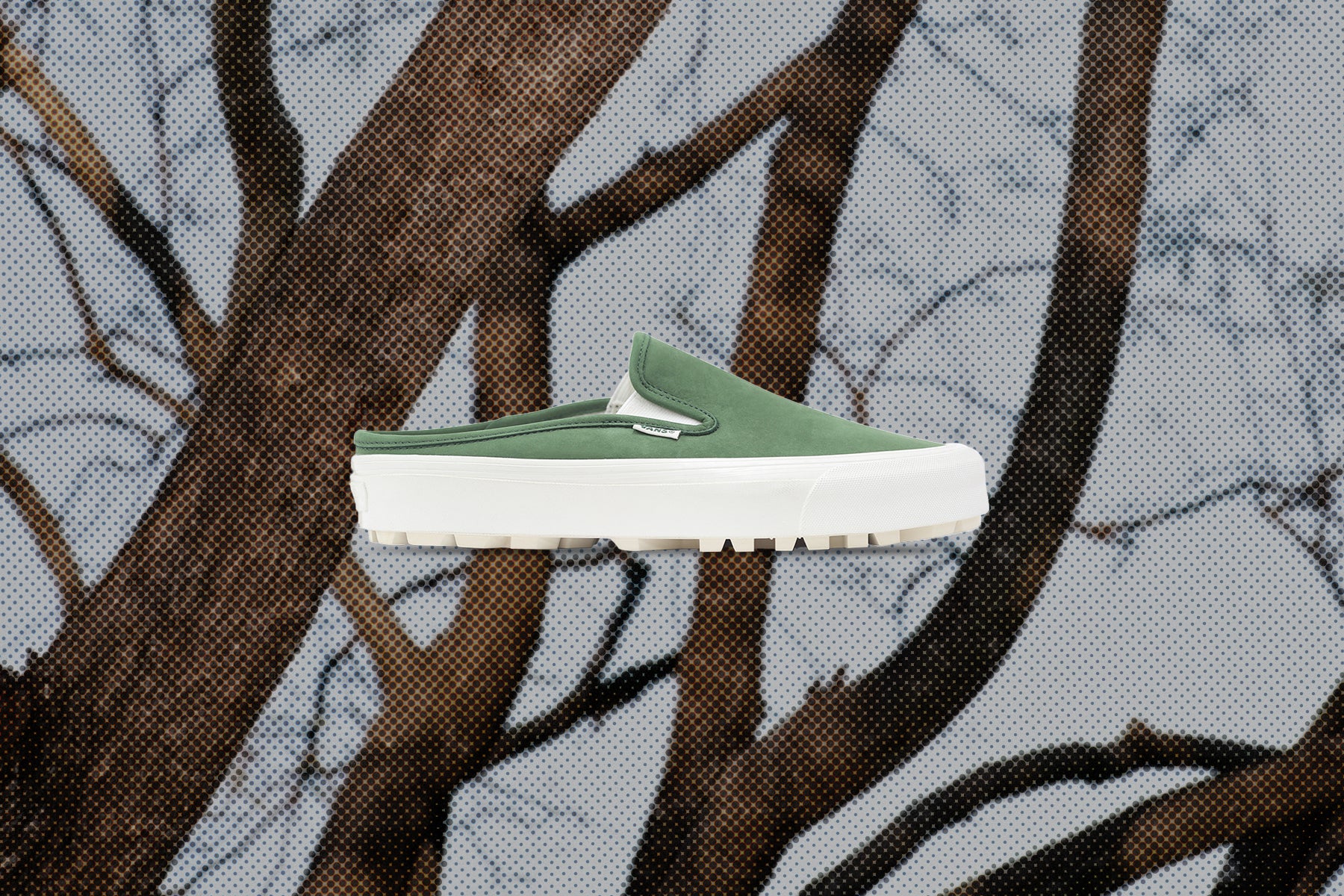 Vans Vault x Museum of Peace & Quiet OG Mule LX - Green/Marshmallow, , large image number null