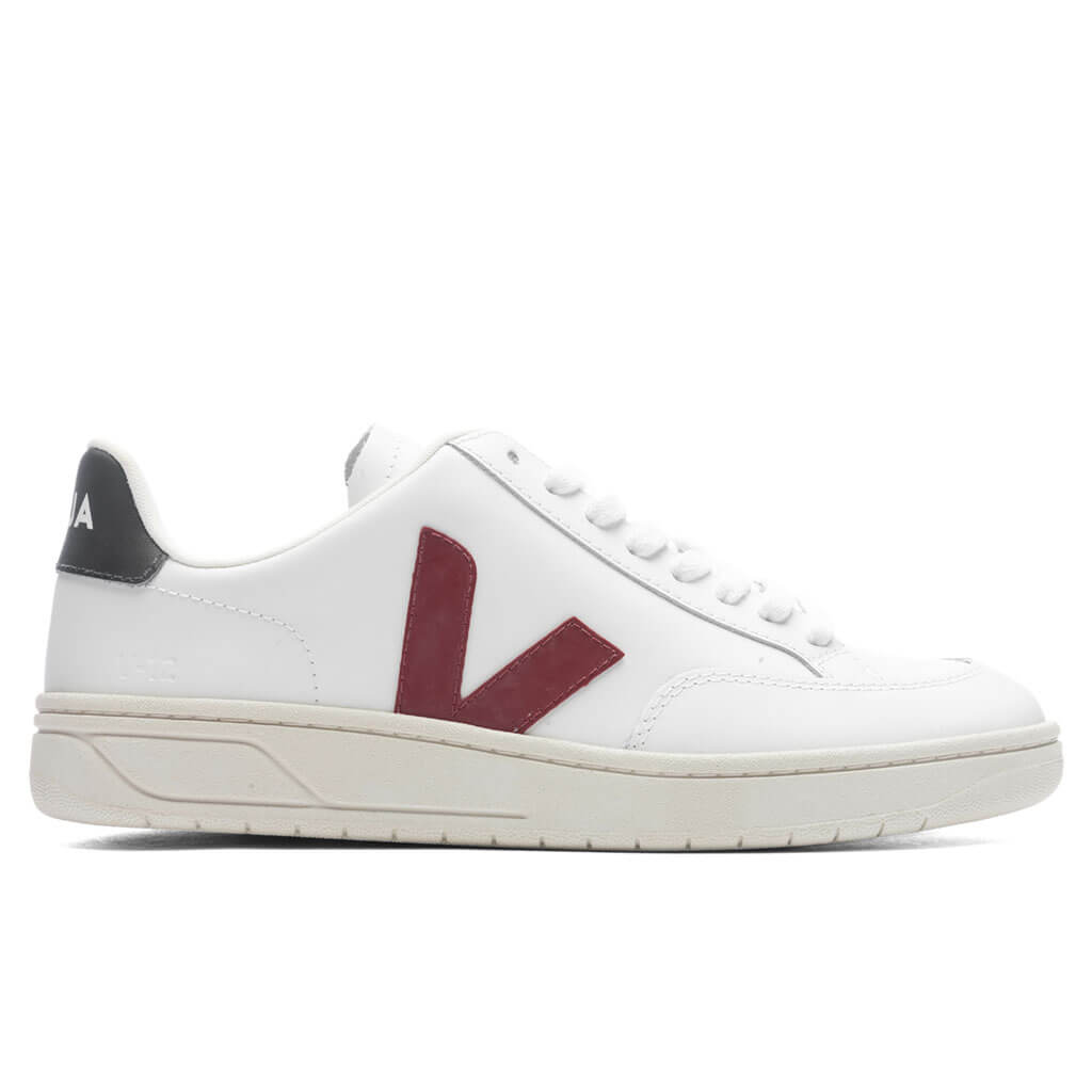 V-12 Leather - Extra White/Marsala