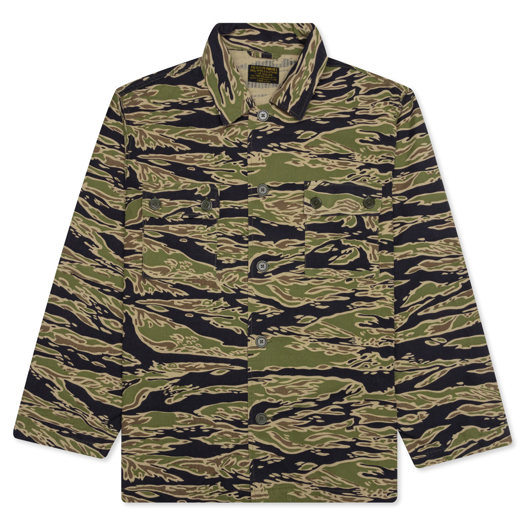 Tiger Camo Army Shirt Type-2 - Olive