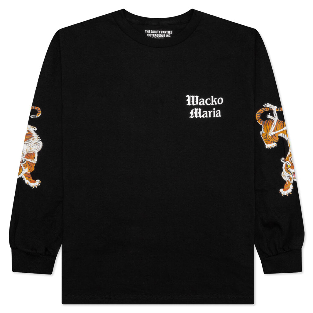 Tim Lehi Crewneck L/S T-Shirt Type-2 -Black