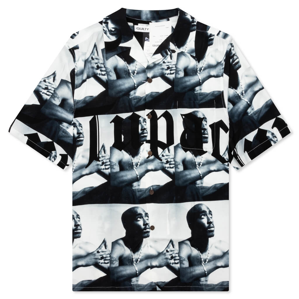 Tupac Hawaiian Type-2 S/S Shirt - White