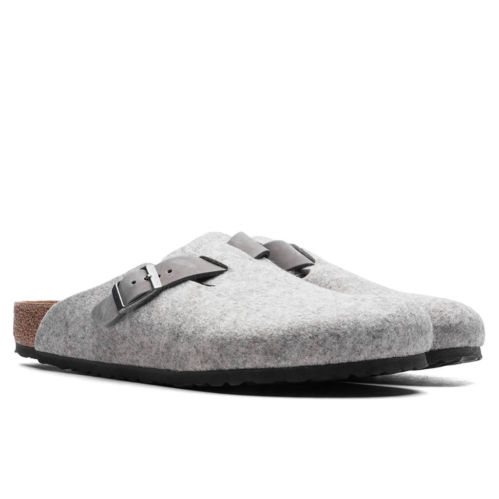 Wide Boston Leather - Light Grey, , large image number null
