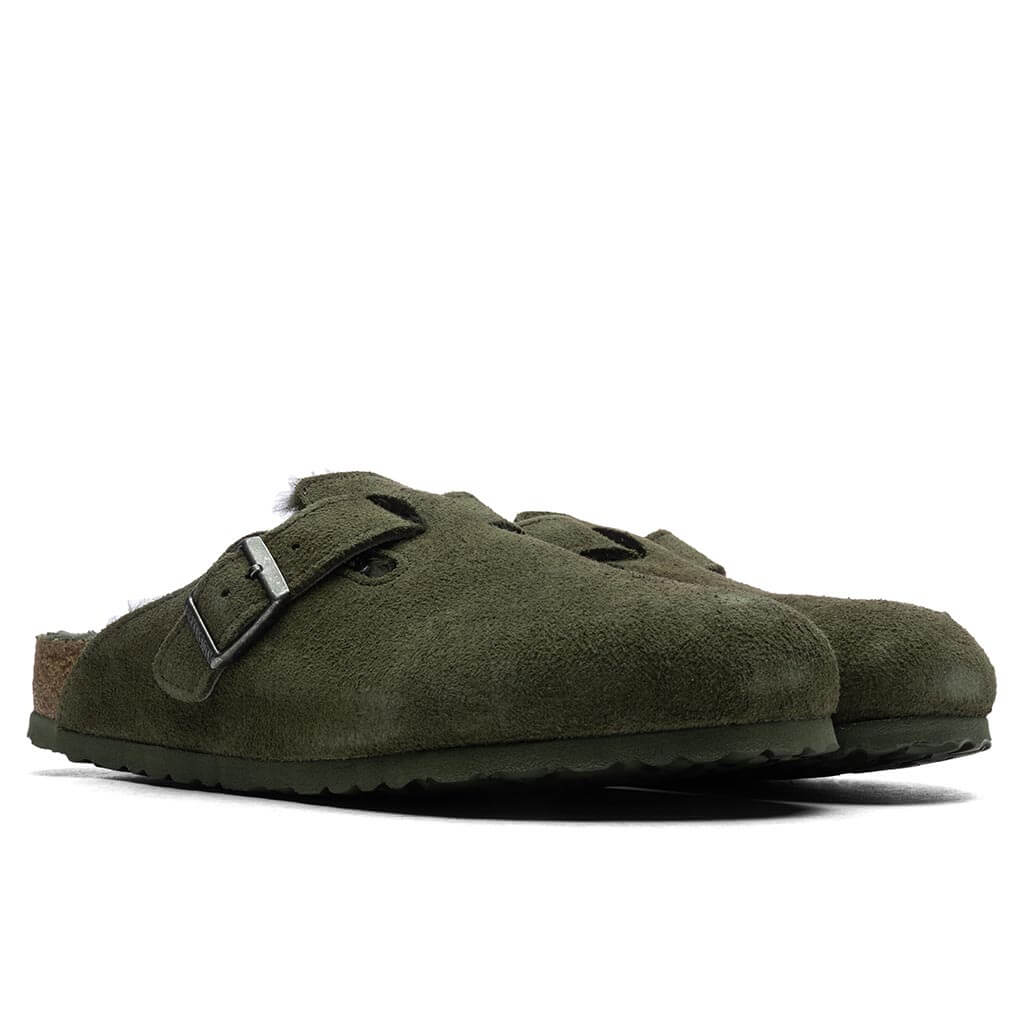Wide Boston Suede - Thyme