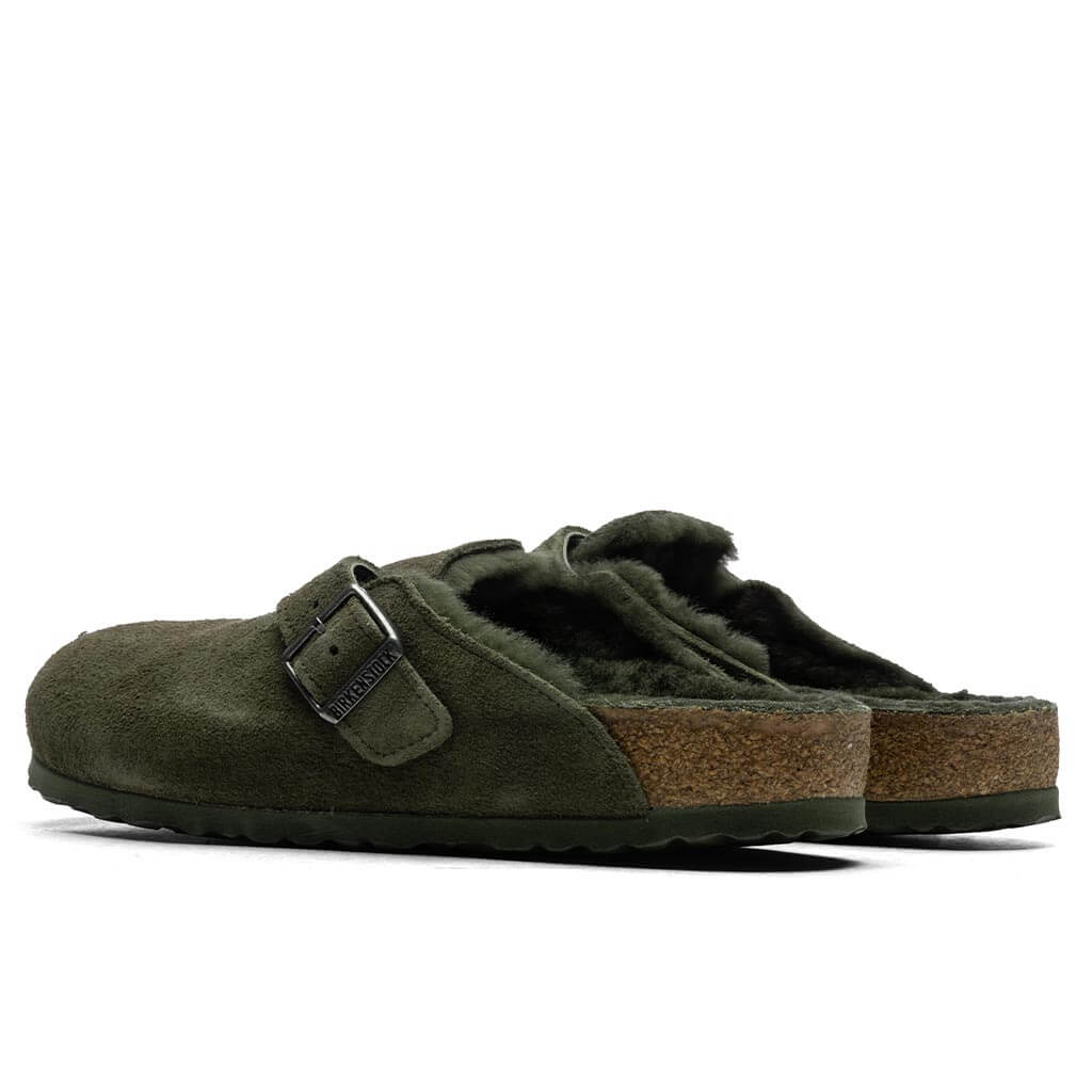 Wide Boston Suede - Thyme, , large image number null