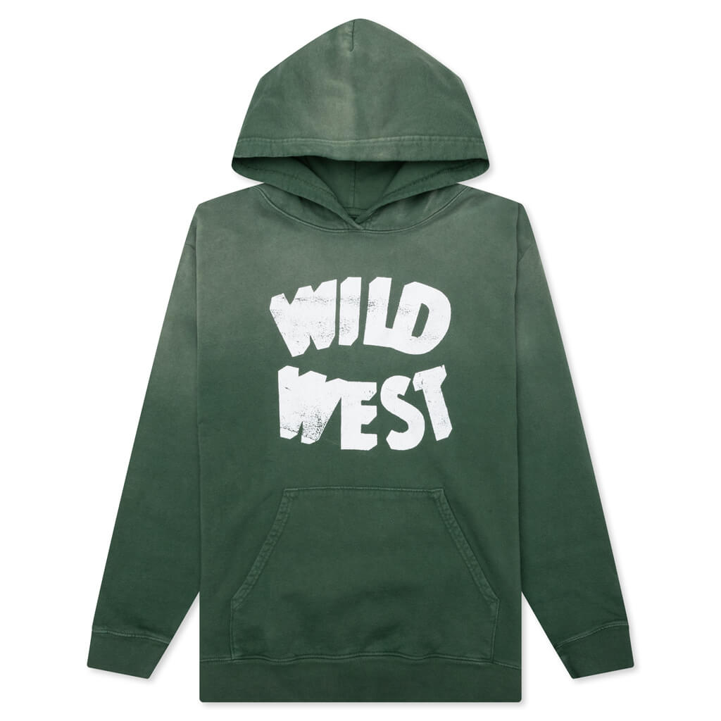 Wild West Hooded Sweatshirt - Olive Green