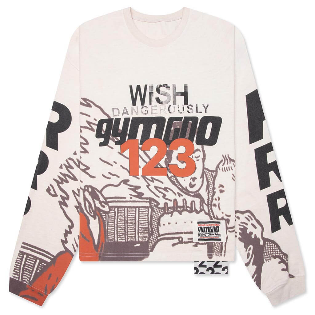 Wish Dangerously L/S Tee - Vintage White, , large image number null