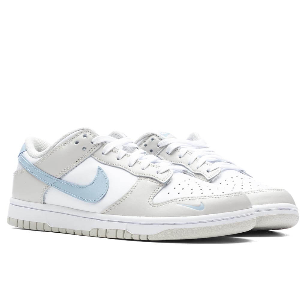 Women's Dunk Low - White/Light Armory Blue/Light Bone