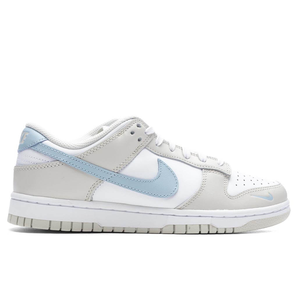 Women's Dunk Low - White/Light Armory Blue/Light Bone