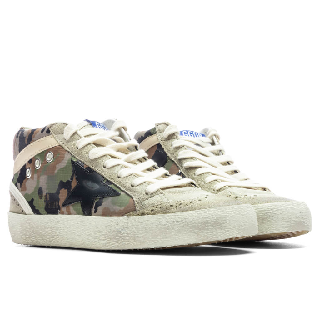 Women's Mid Star - Green Camouflage/Taupe/Black