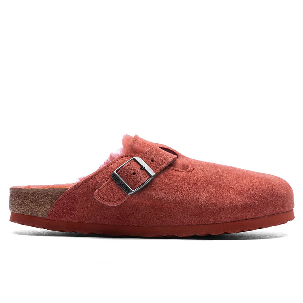 Women's Narrow Boston Suede - Sienna Red, , large image number null