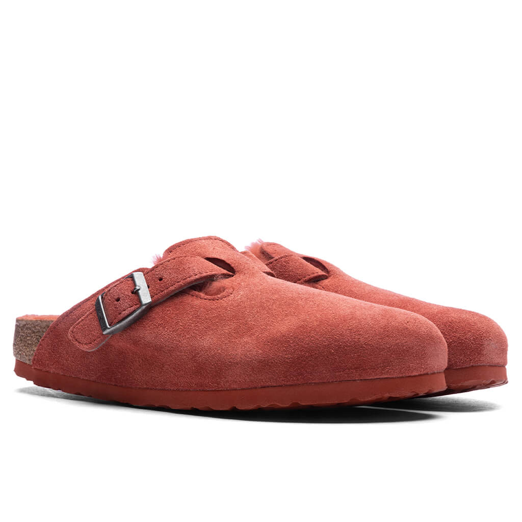 Women's Narrow Boston Suede - Sienna Red, , large image number null