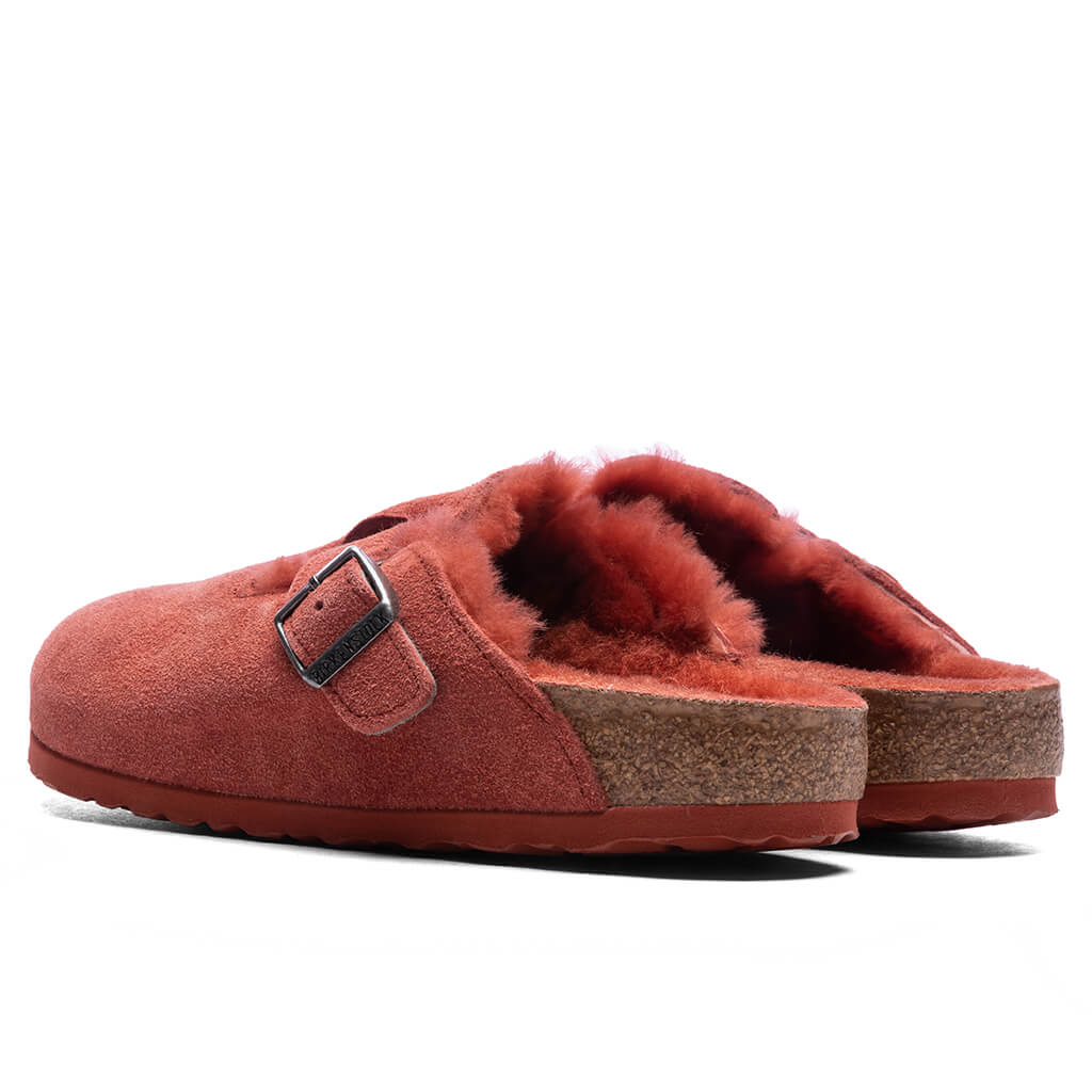 Women's Narrow Boston Suede - Sienna Red, , large image number null