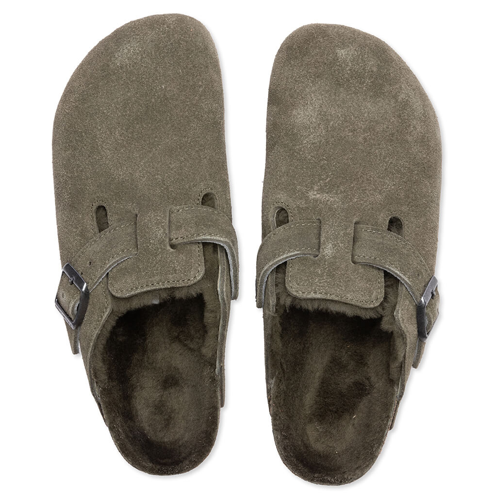 Women's Narrow Boston Suede - Thyme, , large image number null