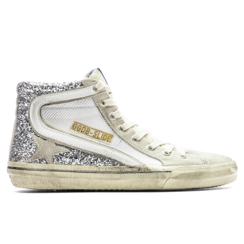Women's Slide Sneaker - Silver/White/Marble
