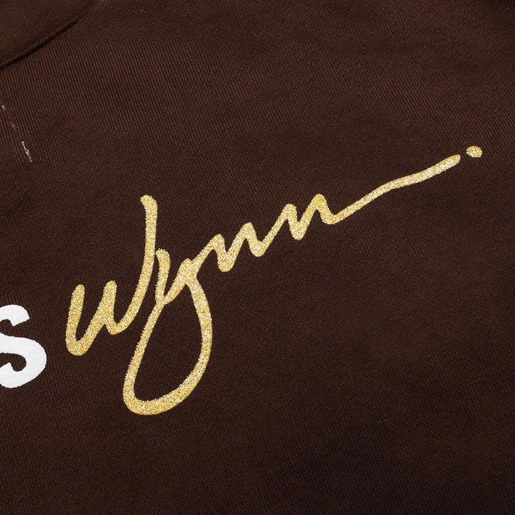 Feature x Wynn Logo Lock Up Hoodie - Bitter Chocolate, , large image number null